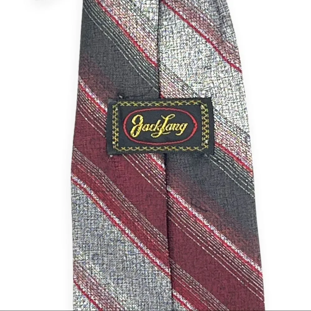 Jack Lang Red Grey White Tie EUC